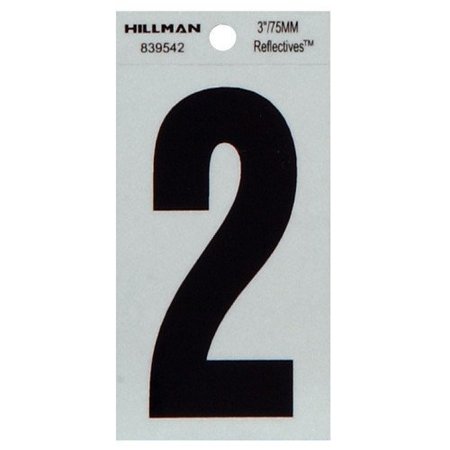 HILLMAN 3" Blk 2 Thin Adhesive 839542